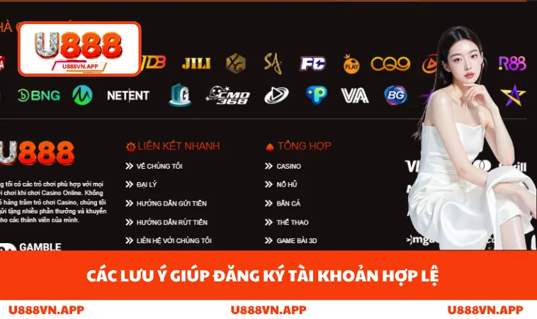 Các lưu ý giúp đăng ký tài khoản hợp lệ