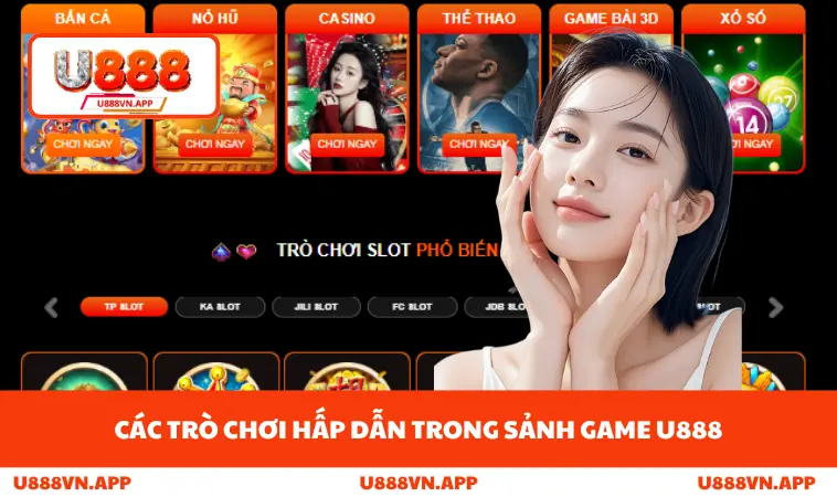 Các trò chơi hấp dẫn trong sảnh game U888