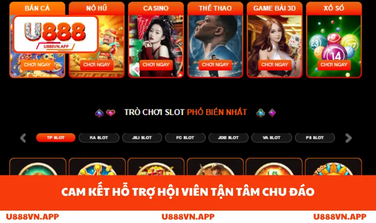 Liên Hệ U888 3 Cam kết hỗ trợ hội viên tận tâm chu đáo