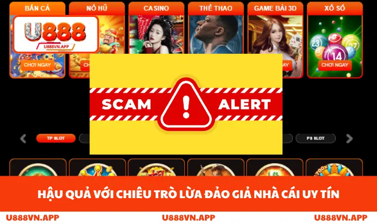 Hậu quả với chiêu trò lừa đảo giả nhà cái uy tín