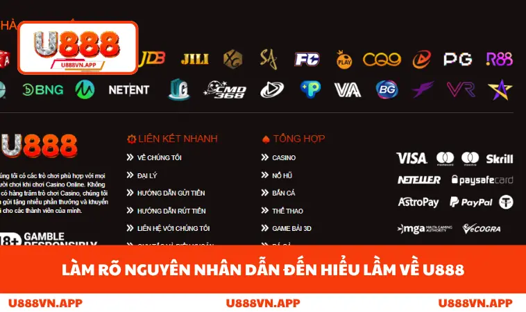 Làm rõ nguyên nhân dẫn đến hiểu lầm về U888