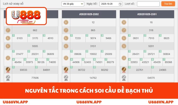 Nguyên tắc trong cách soi cầu đề bạch thủ