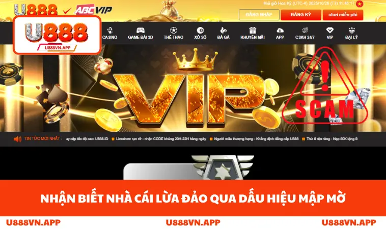 Nhận biết nhà cái lừa đảo qua dấu hiệu mập mờ