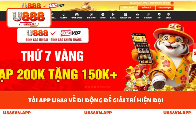 Tải app U888 về di động để giải trí hiện đại