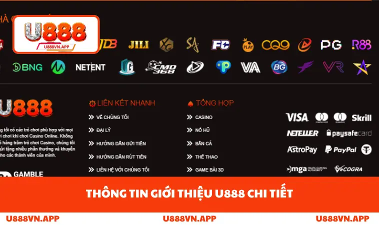 Thông tin giới thiệu U888 chi tiết